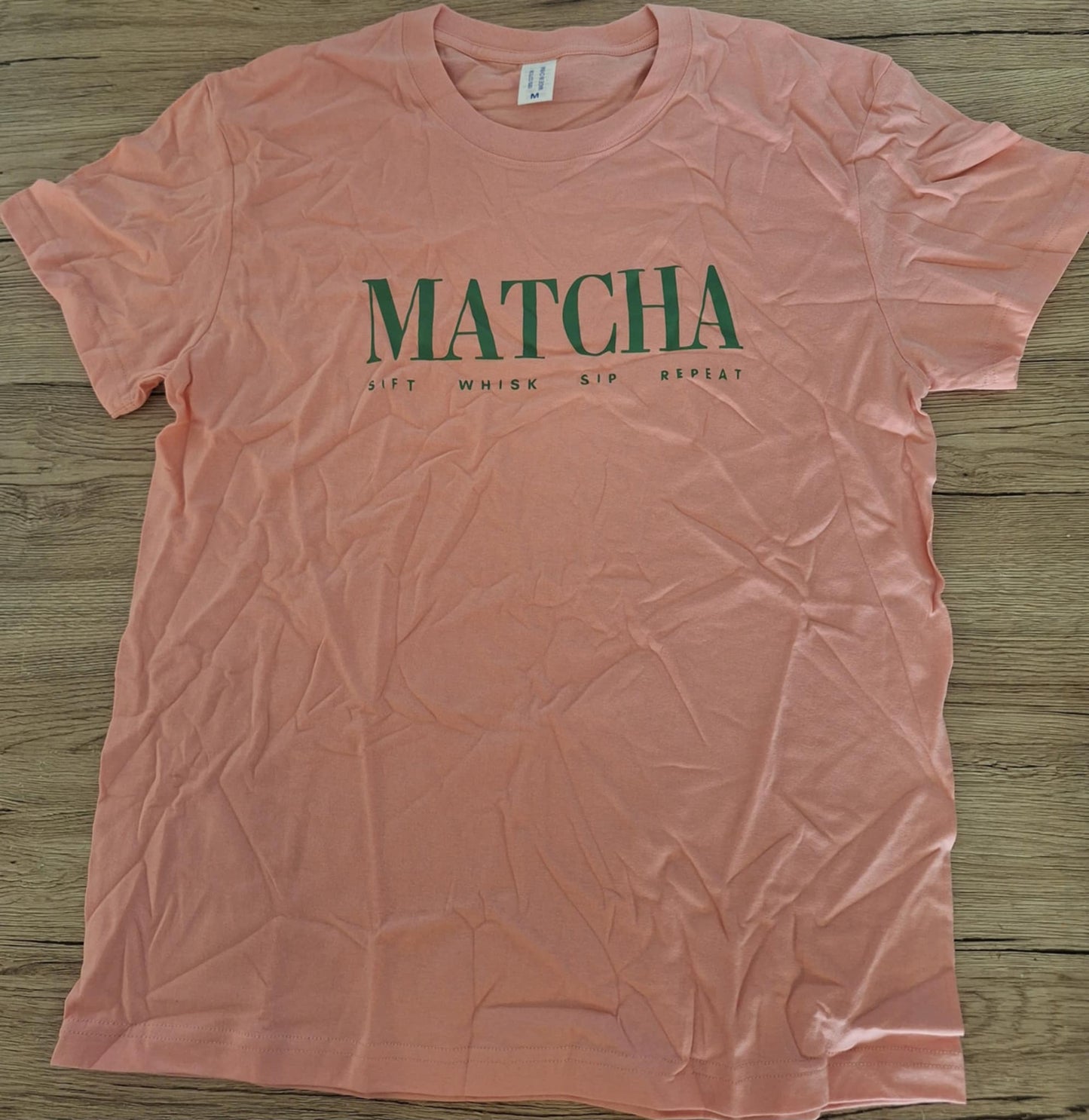đ 4. Matcha T-shirt: Sift, Whisk, Sip, Repeat 100% cotton