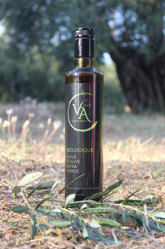 Vagio Agrofarms đ± Huile dâOlive Vierge Extra BIO â 50 ml âą 500 ml