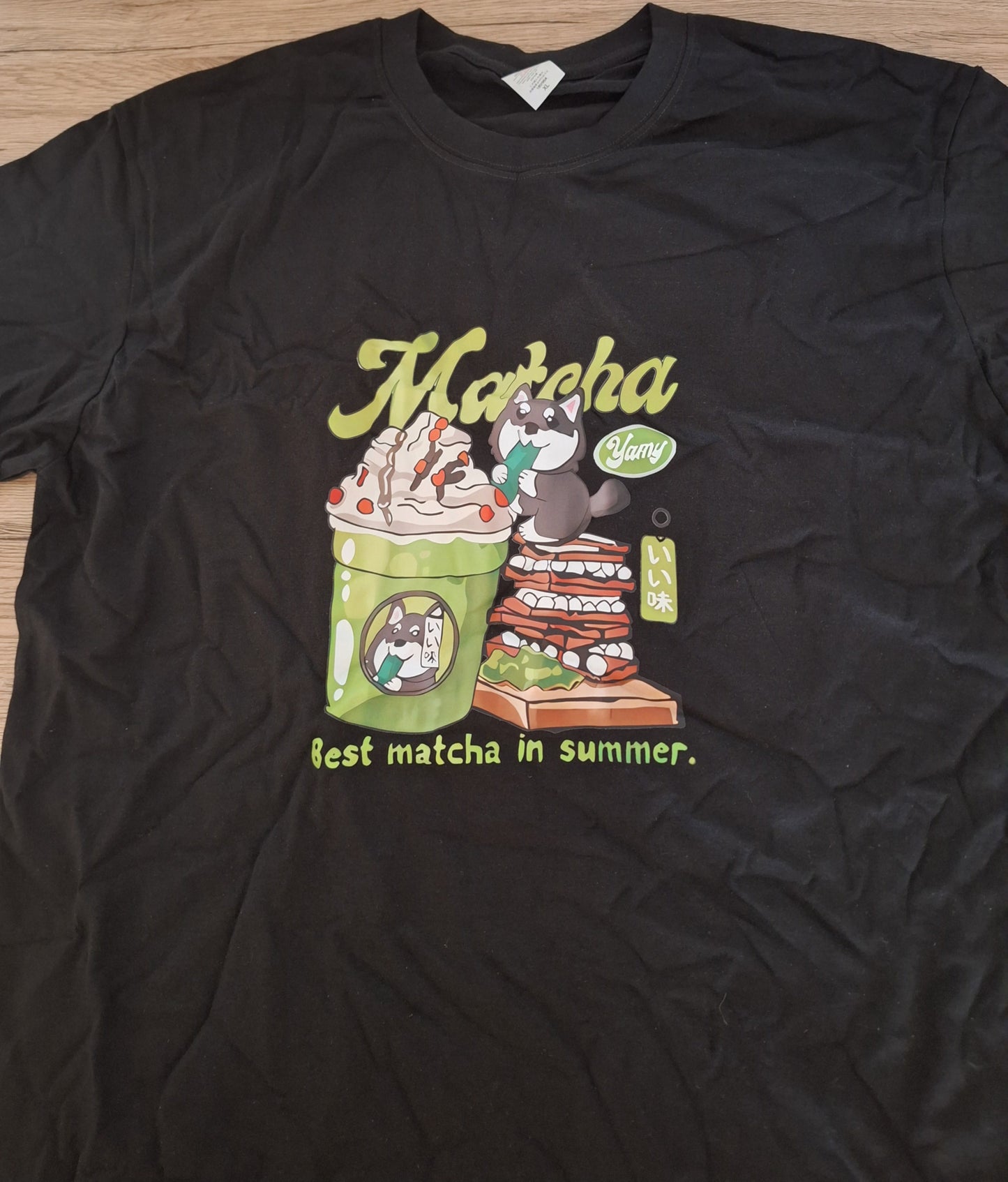 đŠ T-shirt Femme â Best Matcha in Summer avec Husky & Chantilly đ¶đ”