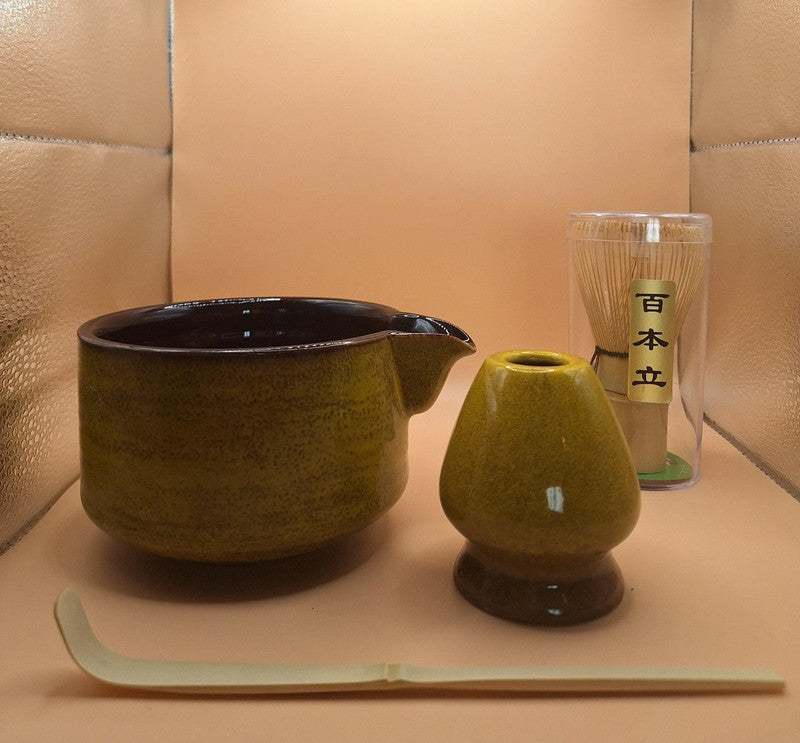 🌕🔥 Koon – 黄温 4-piece Matcha Set - Firelight