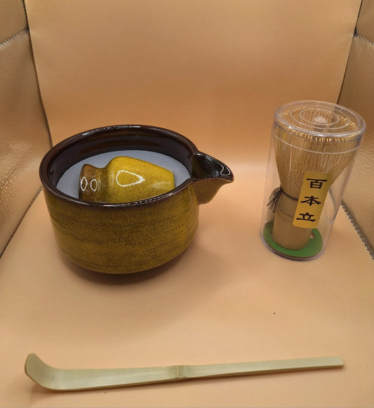 🌕🔥 Koon – 黄温 4-piece Matcha Set - Firelight