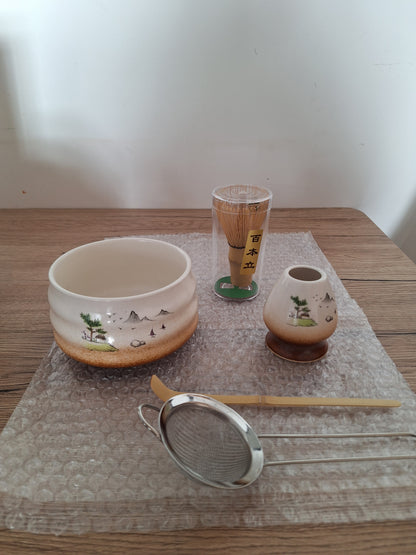 🌿Tooyama (とおやま) 5-piece Matcha Set – Japanese Mountains Edition