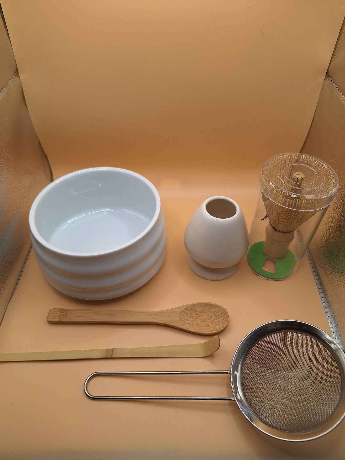 🍵 Yuki no Nami ( 雪の波 ) Ensemble de Cérémonie Matcha ''Vagues de neige'' en Céramique