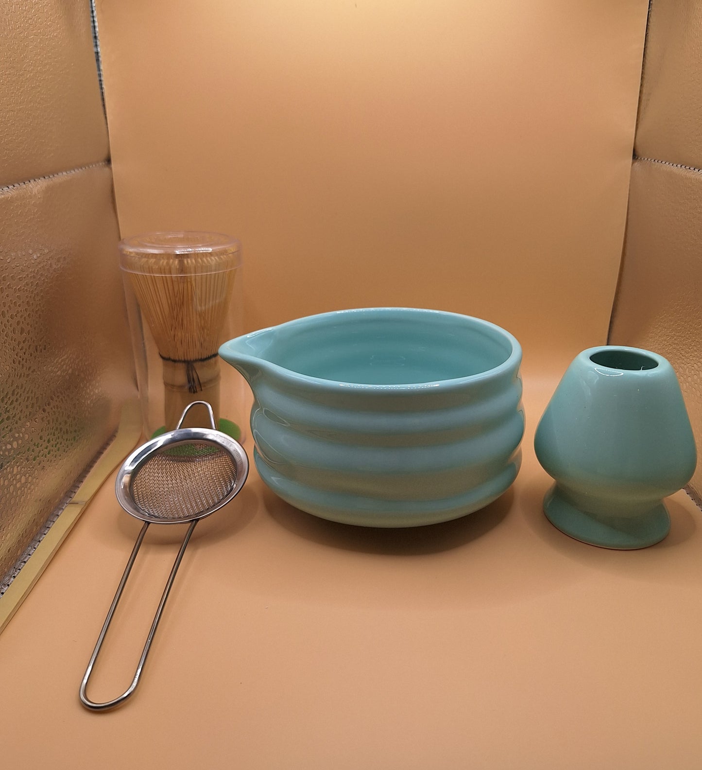 🌊💠 "Aokumo" 青雲 – L’écume céleste - Set de matcha 5 pièces