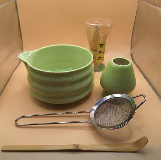 🟢 **5-piece Matcha Set – Mekimeki (メキメキ) The Pointillist