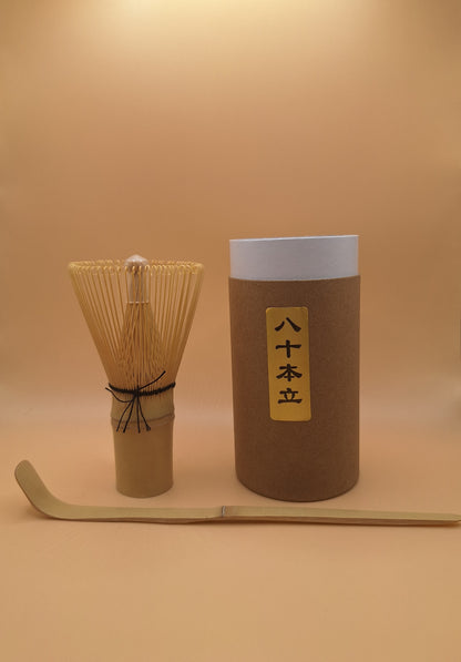 🍵 Traditional Matcha Kit – Bamboo Chasen &amp; Chashaku 🍵