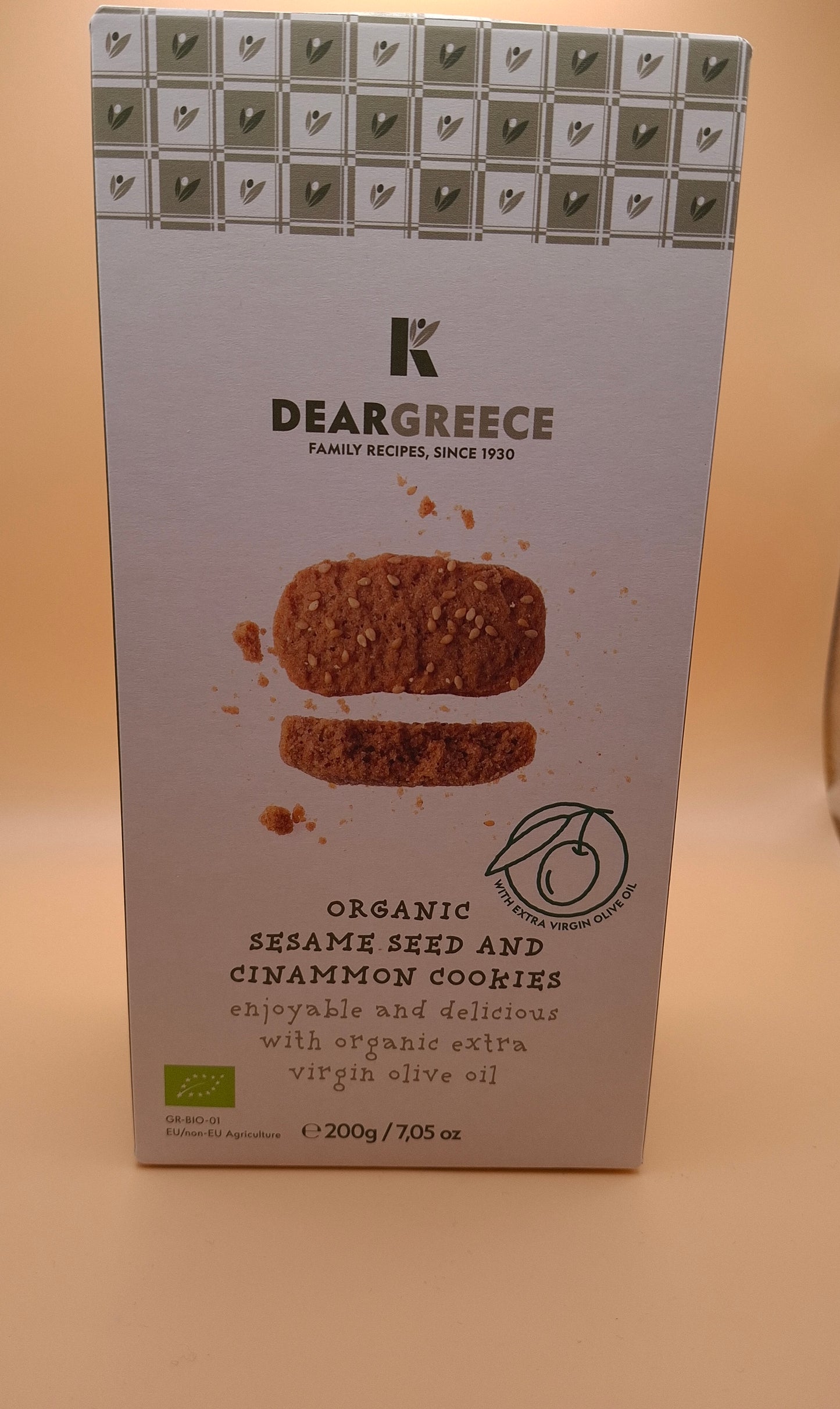 Biscuits BIO grecs au sésame, à la cannelle & à l’huile d’olive – 200 g 🌿✨