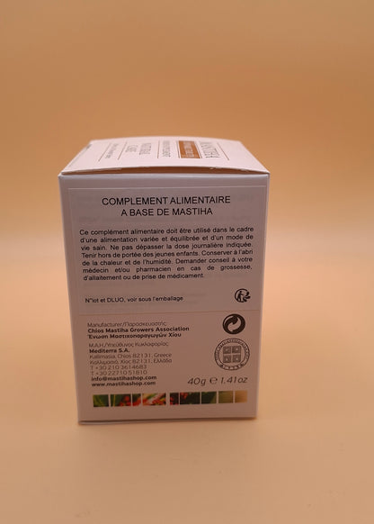 Pastilles à croquer au mastic de Chios — Confort digestif | Boîte de 40 🍃