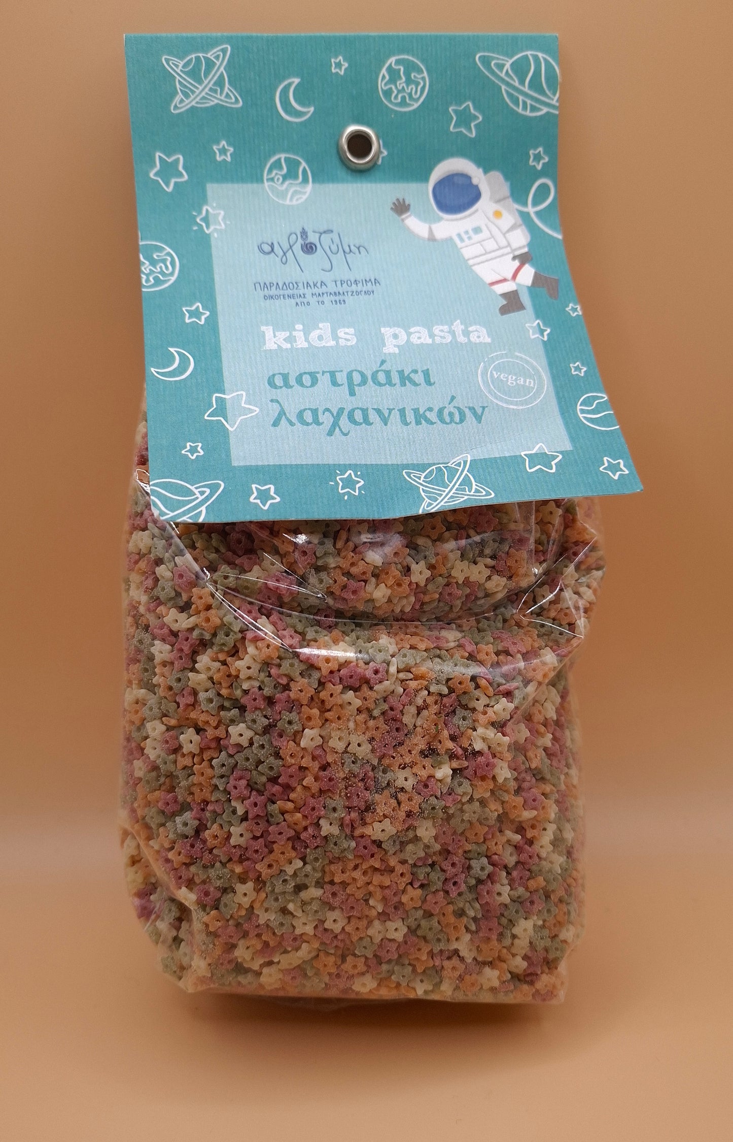 ✨ Petites étoiles multicolores “Astraki” 500g – Pâtes grecques artisanales aux légumes 🌿