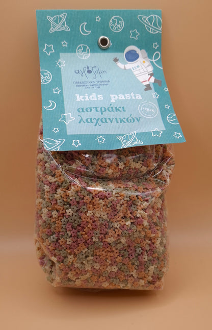 ✨ Petites étoiles multicolores “Astraki” 500g – Pâtes grecques artisanales aux légumes 🌿