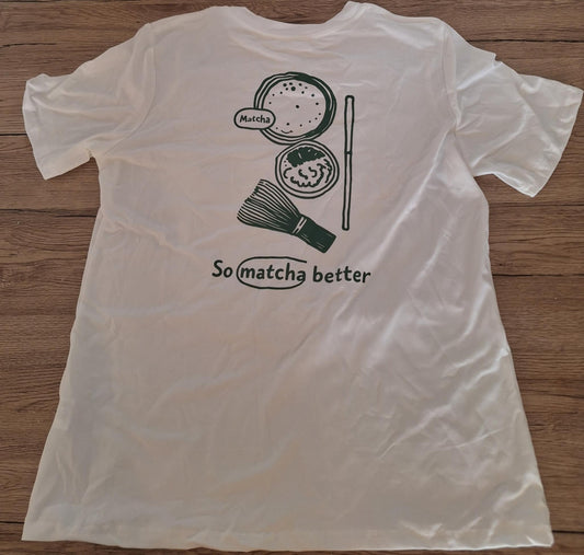 🌱 3. So Matcha Better T-shirt – Whisk, spoon, utensils