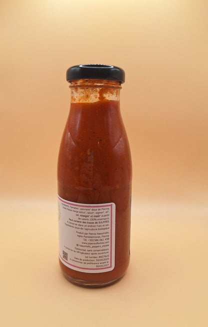 🍅 Sauce Tomate - Poivrons Rouges de Florina BIO et raisins – Naoumidis (270g) Produit Grec authentique