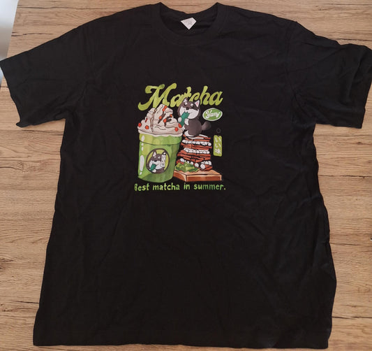 🍦 Women's T-shirt – Best Matcha in Summer with Husky &amp; Chantilly 🐶🍵