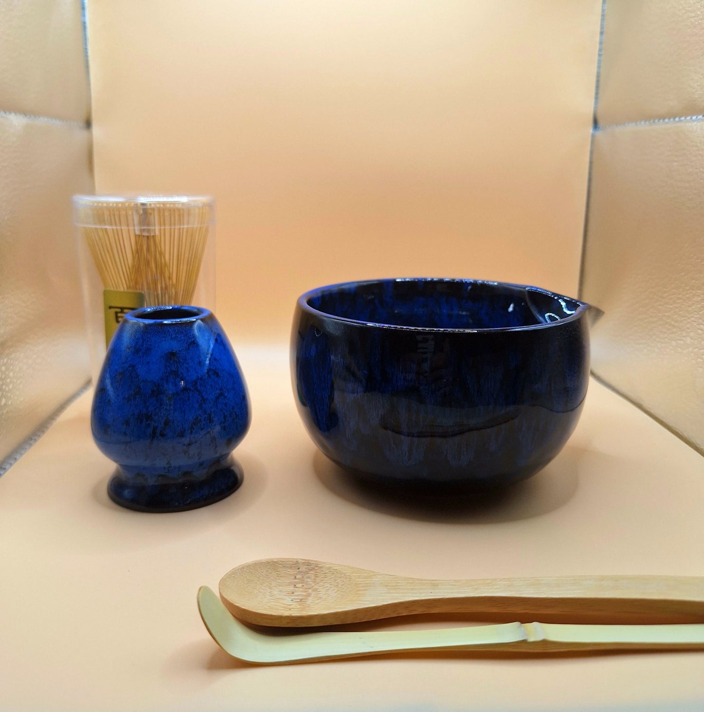 🌀 Set Matcha 6 pièces en céramique Ameiro (雨色)