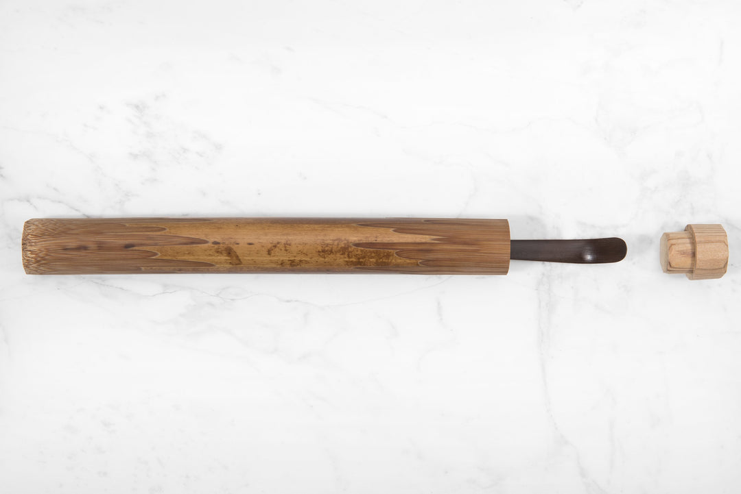 🎋 Cuillère à thé matcha (chashaku) artisanale en bambou fumé – Japon authentique 🇯🇵 Kumiko Matcha