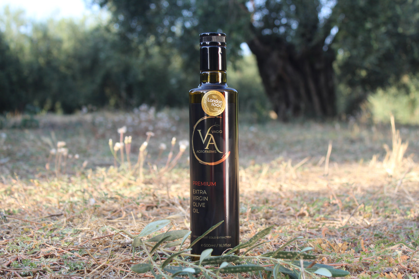 🏅 Premium Extra Virgin Olive Oil – Halkidiki Variety • 50 ml • 500 ml -