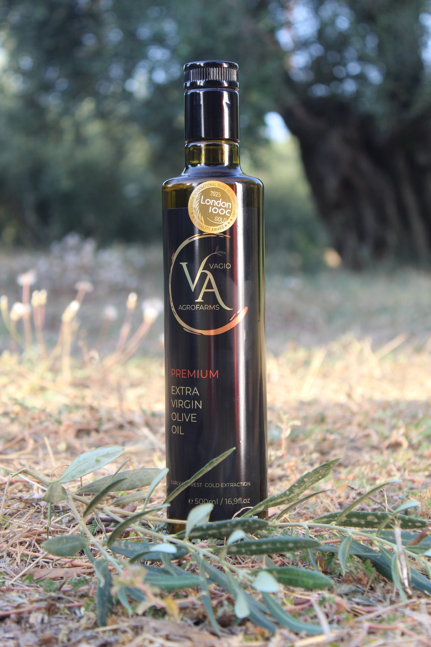 🏅 Premium Extra Virgin Olive Oil – Halkidiki Variety • 50 ml • 500 ml -