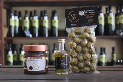 ✨  Χρυσή -Chrysi Set d'olive et d'Huile Vierge Extra Médaillé à offrir