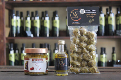 ✨  Χρυσή -Chrysi Set d'olive et d'Huile Vierge Extra Médaillé à offrir