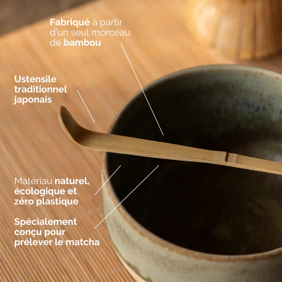 🍃✨ Chashaku Traditionnel – Cuillère en Bambou pour Matcha -  Anatae ✨🍃