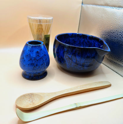 🌀 Set Matcha 6 pièces en céramique Ameiro (雨色)