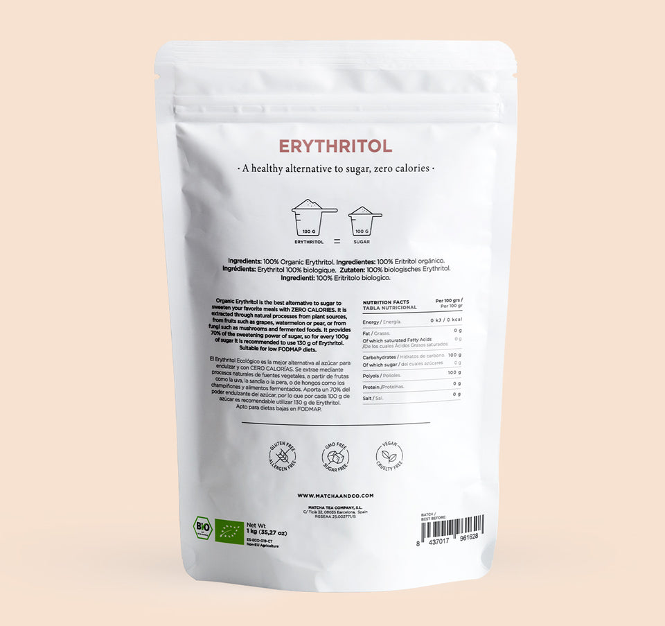 🌱 Érythritol 100 % Biologique – 1 kg - Matcha & Co