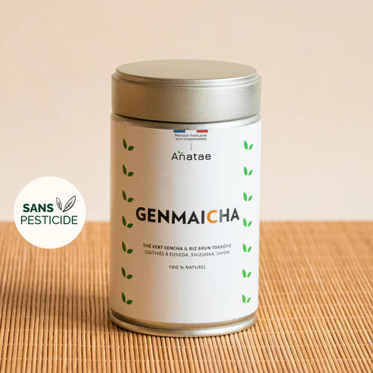 🌾 Thé Genmaicha Japonais Bio – Anatae · Le thé “pop-corn” doux & réconfortant du Japon 🍃 90g