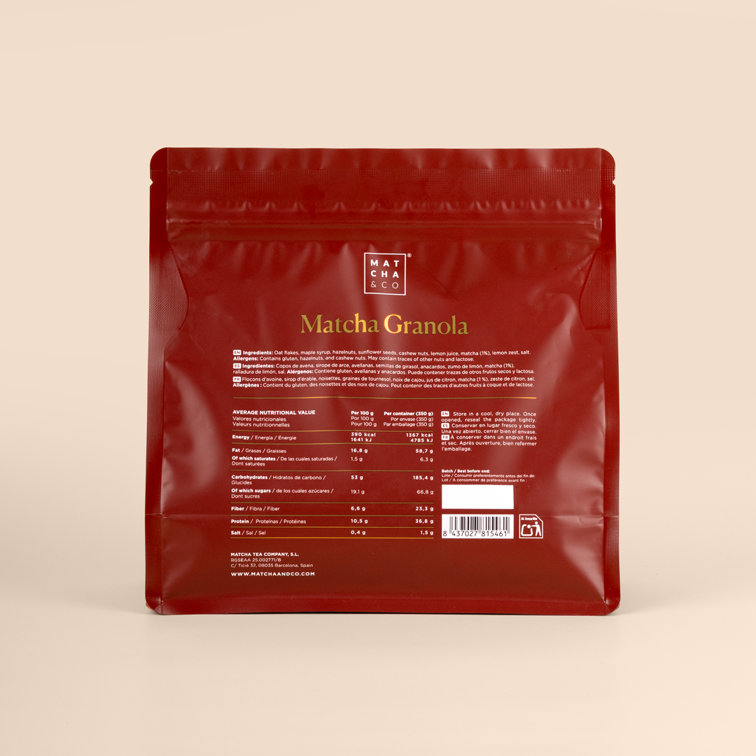 Granola Matcha – 350 g - Vegan 🌱 Matcha & Co