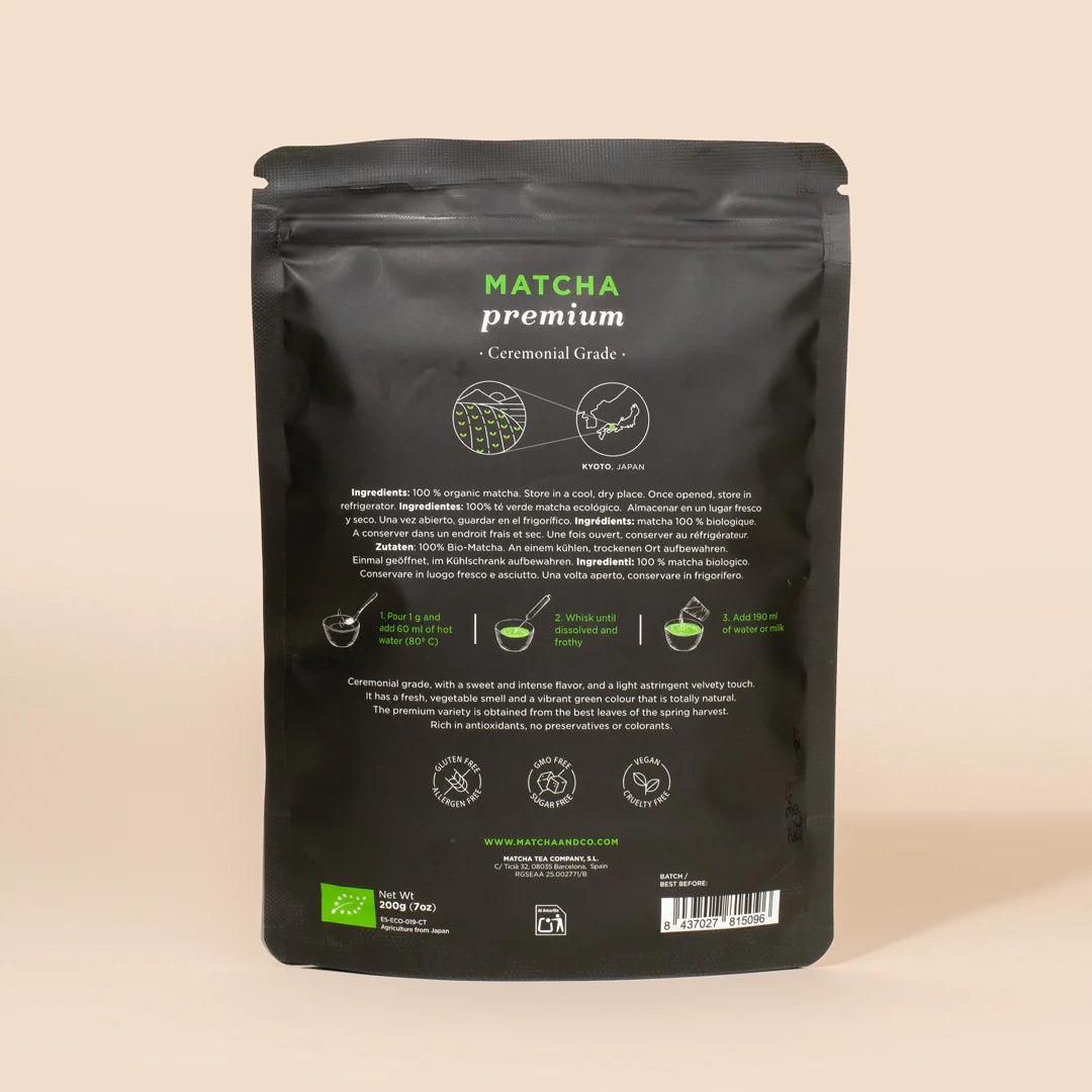 🌱 Thé Matcha Cérémonial Premium – Poudre de Thé Vert 100% Biologique – Matcha & Co