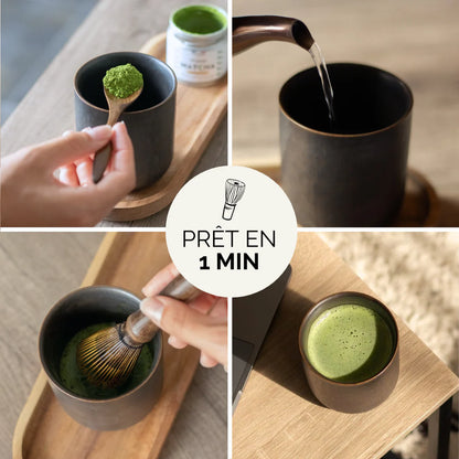 🌿✨ Fouet Chasen Long en Bambou – Manche Brun | Anatae ✨🌿